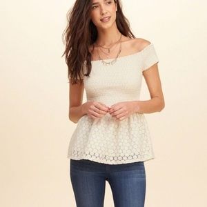 Hollister off the shoulder top